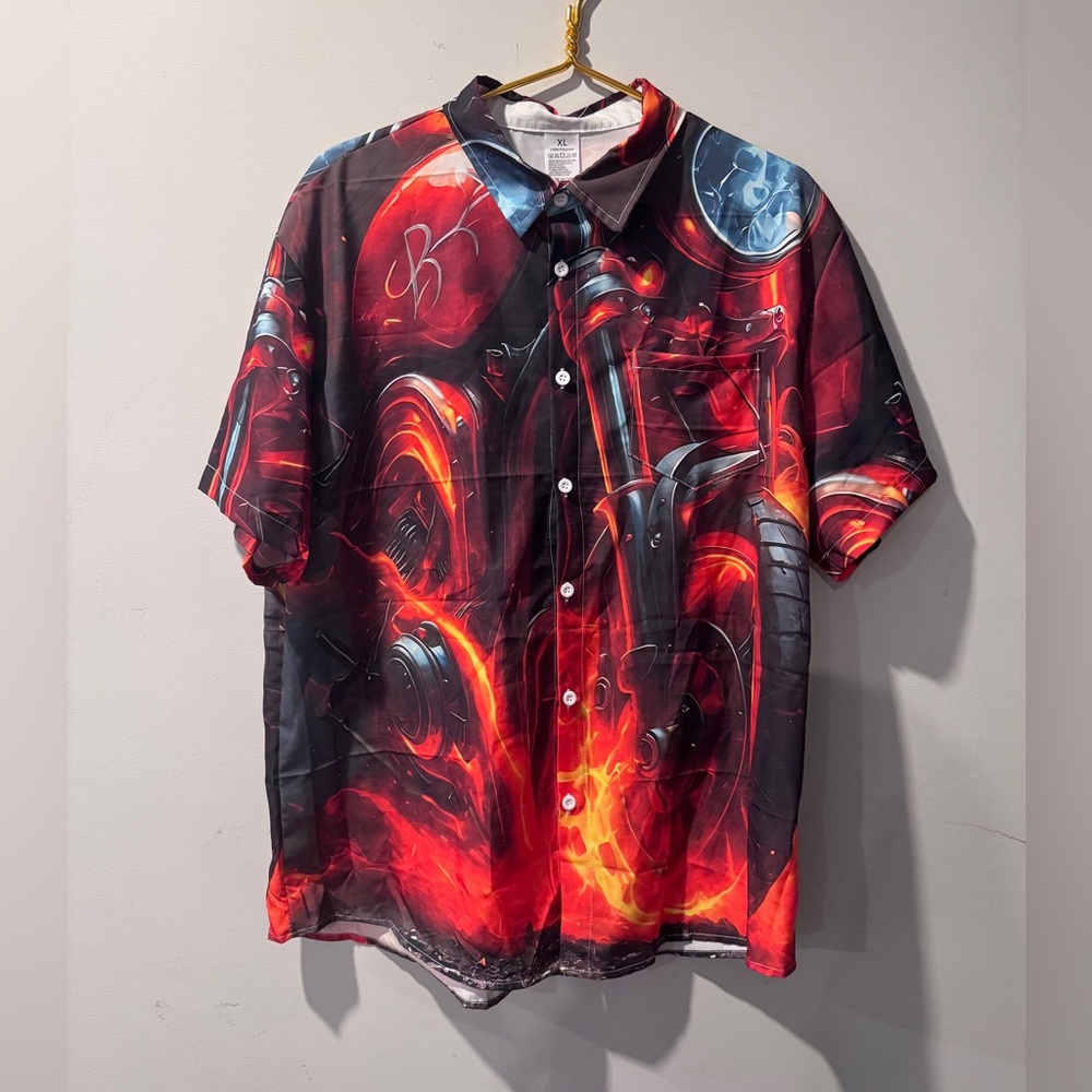2 Patterned Men’s Silky Smooth Shirts XL NEW